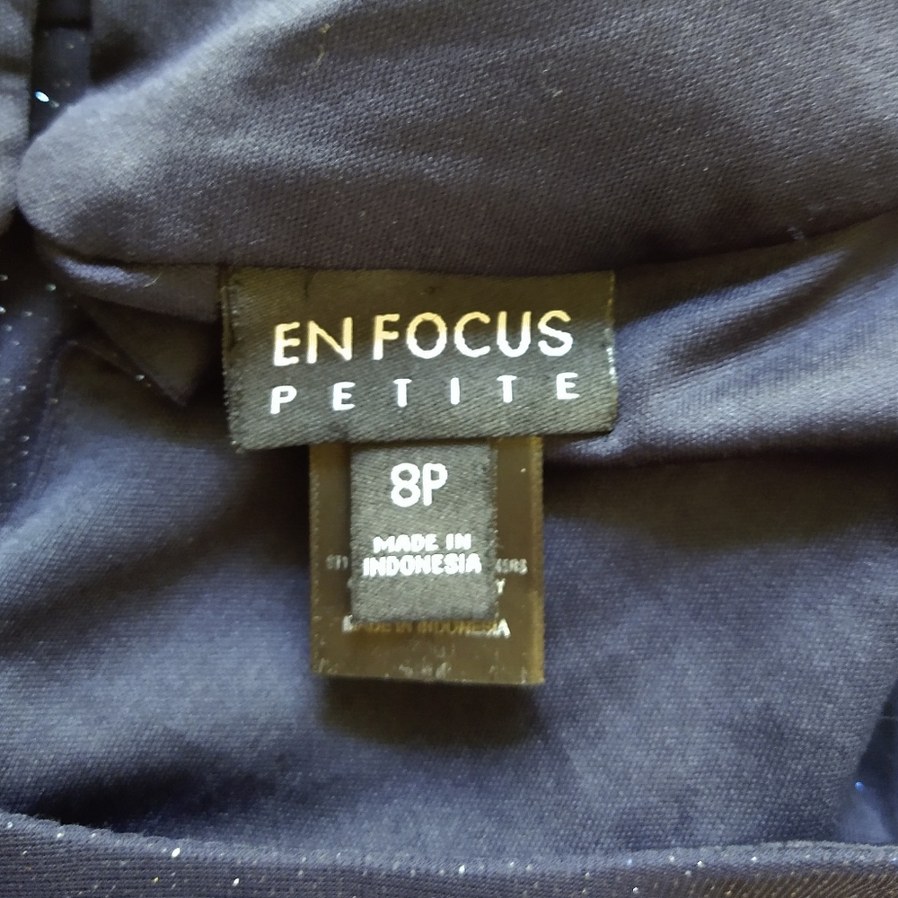Enfocus petite navy cocktail dress - Picture 6 of 8